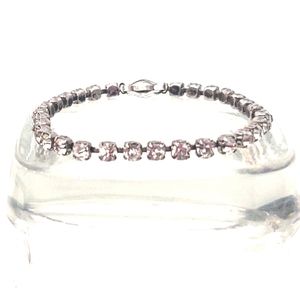 Vintage Sterling Silver Tennis Bracelet